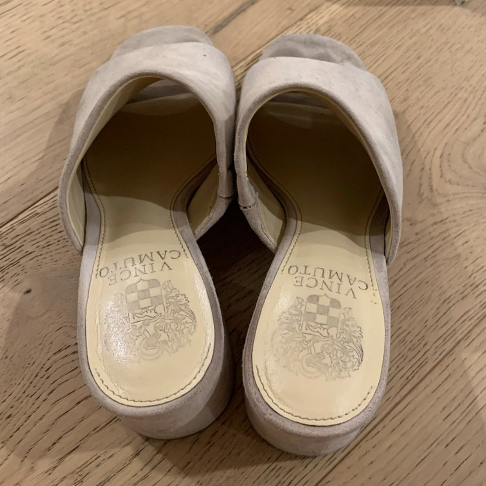 Vince Camuto Tan Suede Mule